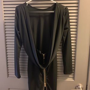 Long Sleeve Black Dress